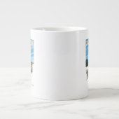 アラスカ·ドッグスレディング·ヴィンテージ·トラベル·ポスター ジャンボコーヒーマグカップ (正面)