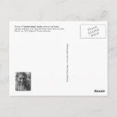 アラスカ、ヌニバク島の女性 ポストカード (裏面)