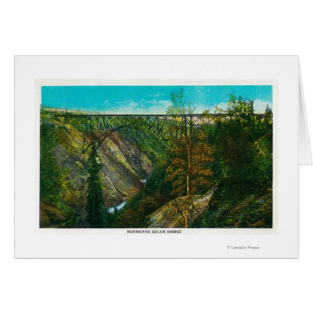 アラスカ、ハリケーン・ガルチ橋の眺め (正面横)