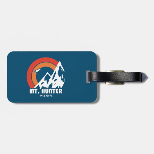 アラスカ ハンター山 太陽 ワシ ラゲッジタグ (裏面横)