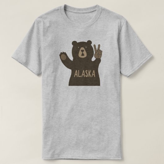 アラスカ・ピース・ベア Tシャツ (デザイン正面)