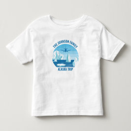 アラスカ ファミリー バケーション カスタム クール グレイシャー トドラーTシャツ