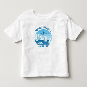 アラスカ ファミリー バケーション カスタム クール グレイシャー トドラーTシャツ
