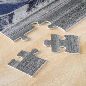 アラスカ・フィヨルド氷河の風景の写真 ジグソーパズル (側面)