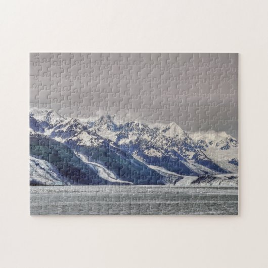 アラスカ・フィヨルド氷河の風景の写真 ジグソーパズル (横)