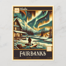 アラスカ,フェアバンクス |ヴィンテージ ポストカード