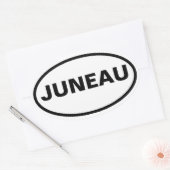 アラスカ，フォージュノー 楕円形シール (封筒)