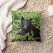 アラスカ – ベリーブッシュの黒熊 クッション (ブランケット)
