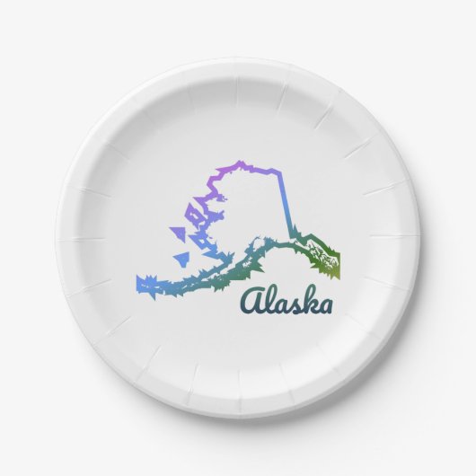 アラスカ ペーパープレート (正面)
