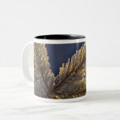 アラスカ、ホメール、常緑樹の霜 ツートーンマグカップ (正面左)