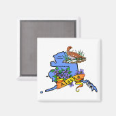 アラスカ マグネット (正面/裏面)