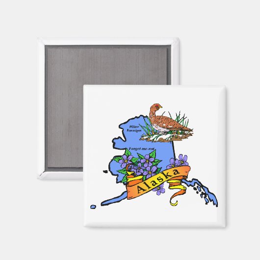 アラスカ マグネット (正面/裏面)