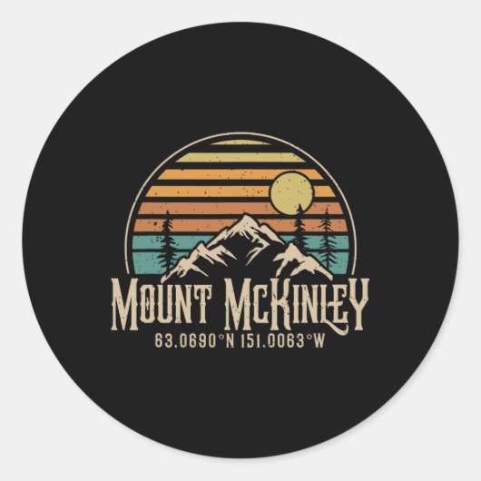 アラスカ マッキンリー山 登山 ハイキング 登山 ラウンドシール (正面)