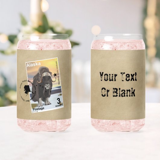 アラスカ・ムスコックス切手 ガラス缶 (インサイチュ (ウェディング))