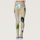 アラスカ・ムスコックス切手 レギンス (正面)