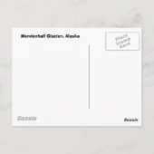 アラスカ，メンデンホール氷河 ポストカード (裏面)