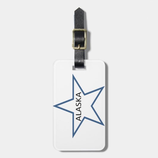 アラスカ ラゲッジタグ (正面縦)