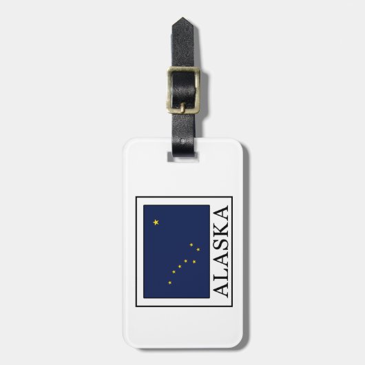 アラスカ ラゲッジタグ (正面縦)