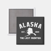 アラスカ+ラストフロンティア+Tシャツ マグネット (正面/裏面)