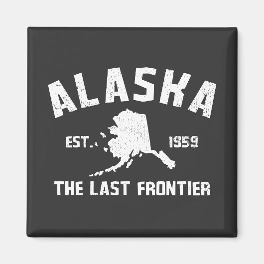 アラスカ+ラストフロンティア+Tシャツ マグネット (正面)