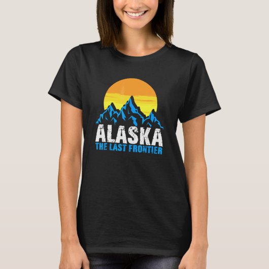 アラスカ・ラスト・フロンティア アラスカの山々 Tシャツ (正面)
