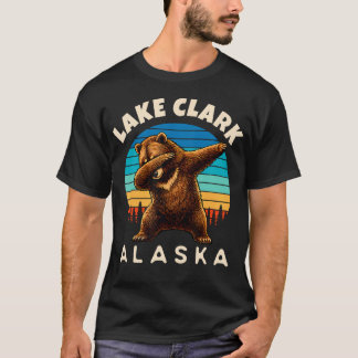 アラスカ レイククラーク ダビング ヒグマ Tシャツ