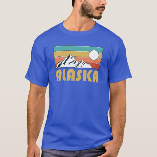 アラスカ レトロ ヴィンテージ アラスカ 山 お土産 ギフト Tシャツ