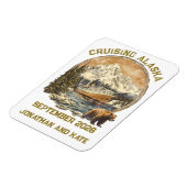 アラスカ レトロ 使い古した 船のドア マーカー マグネット (左側)