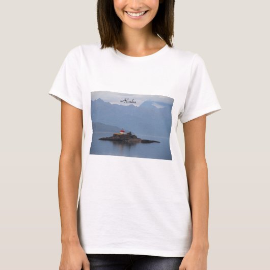 アラスカ、写真、灯台、Tシャツ Tシャツ (正面)