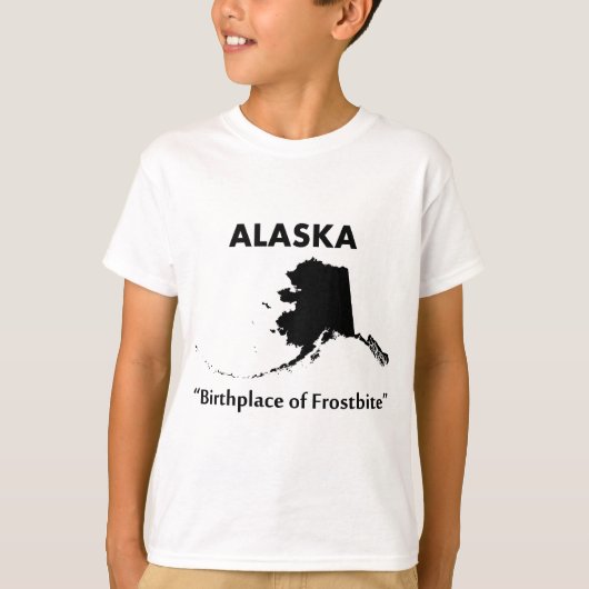 アラスカ - 凍傷の発祥の地 Tシャツ (正面)