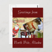 アラスカ、北極からの挨拶 ポストカード (正面/裏面)