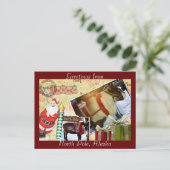 アラスカ、北極からの挨拶 ポストカード (スタンド正面)