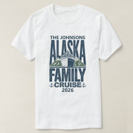 アラスカ 家族クルーズ 記念 名前 年 Tシャツ
