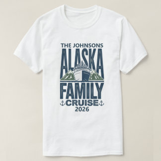 アラスカ 家族クルーズ 記念 名前 年 Tシャツ