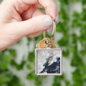 アラスカ、山・リダウトの灰プルーム キーホルダー (手)