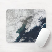 アラスカ、山・リダウトの灰プルーム マウスパッド (マウス)