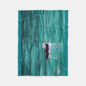 アラスカ、復活ベイのプフィン フリースブランケット (正面)