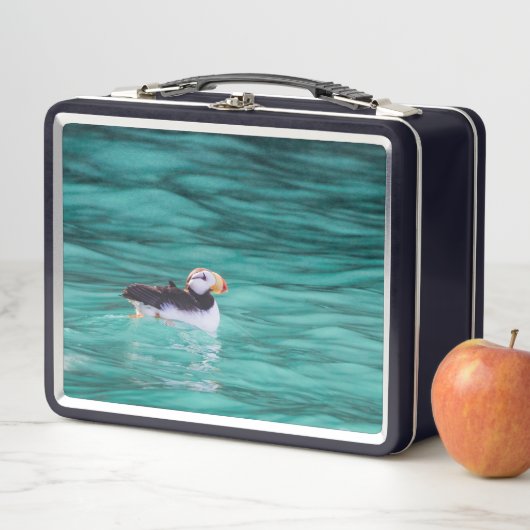 アラスカ、復活ベイのプフィン メタルランチボックス (インサイチュ)