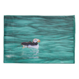 アラスカ、復活ベイのプフィン 枕カバー