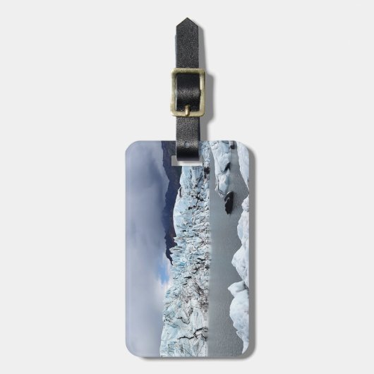 アラスカ – 氷河 ラゲッジタグ (正面縦)