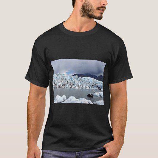 アラスカ – 氷河 Tシャツ (正面)