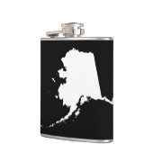 アラスカ（白黒） フラスク (左)