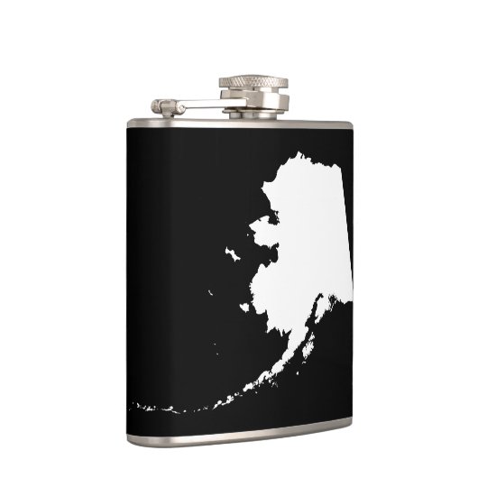 アラスカ（白黒） フラスク (右)