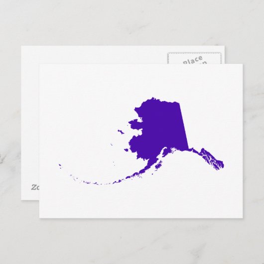 アラスカ（紫） ポストカード (正面/裏面)
