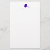 アラスカ（紫） 便箋 (正面)