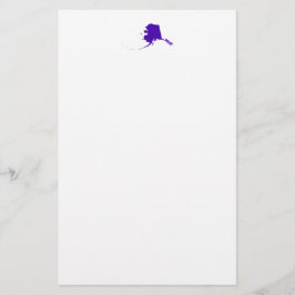 アラスカ（紫） 便箋