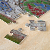 アラスカ,花とモザイク ジグソーパズル (側面)