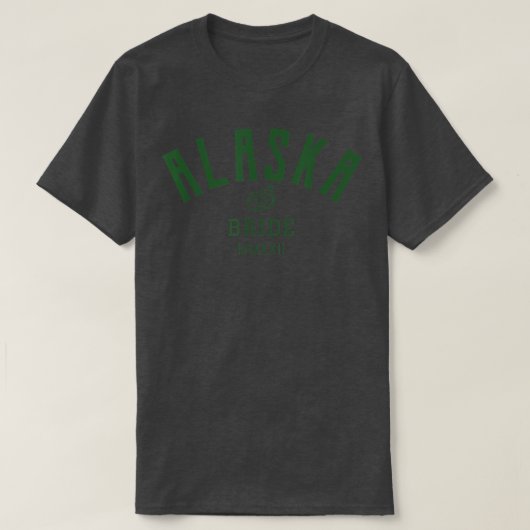 アラスカ 花嫁  ブライズパーティー  花嫁のために Tシャツ (デザイン正面)