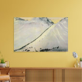 アラスカ、金ゴールドラッシュ時にチコート越し キャンバスプリント (インサイチュ (リビング))