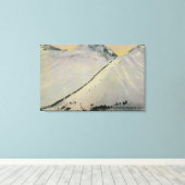 アラスカ、金ゴールドラッシュ時にチコート越し キャンバスプリント (インサイチュ (ウッドフロア))